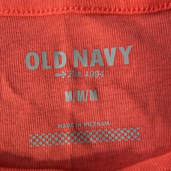 Old Navy Women’s tank size L tangerine coral color sequins - Picture 3 of 6